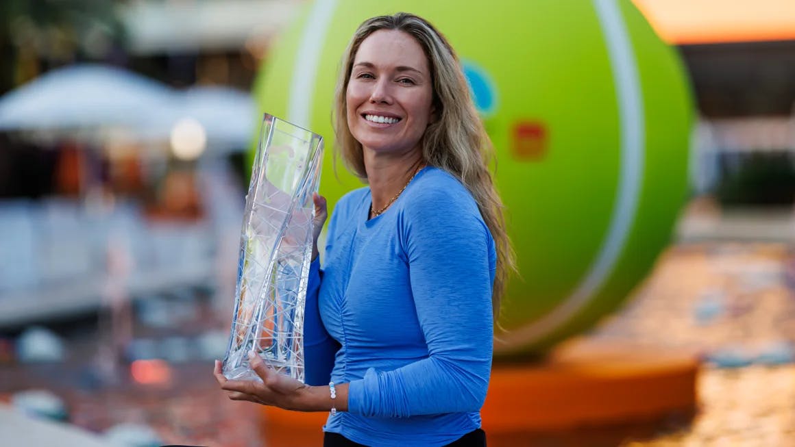 Danielle Collins won arguably the biggest title of her career on Saturday. Frey/TPN/Getty Images